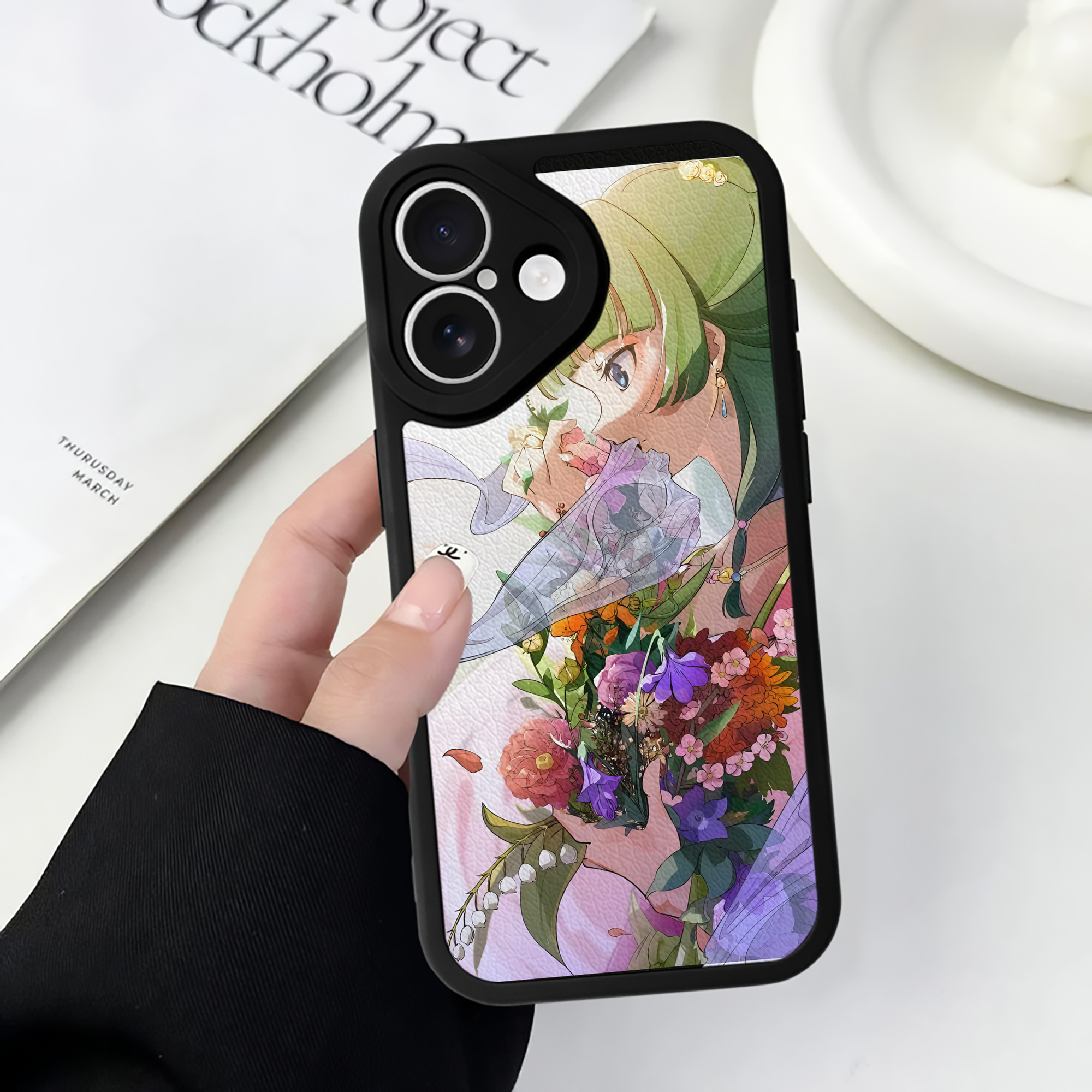 （画像用） 薬屋のひとりごと The Apothecary Diaries 【iPhone 16シリーズ対応】シリコンスマホケース（レザー調） 材質：シリコン